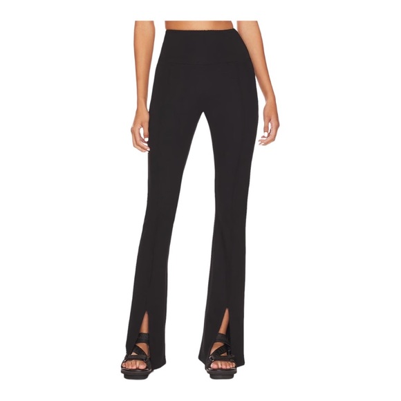 All Saints Black Tamie Split Spat Leg Wide Waistband Size 4 - Picture 2 of 9